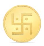 Reliance Jewels 999 Swastik Round Gold Coin 4 g