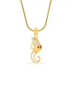Reliance Jewels 18 Kt Gold Ganesh Pendant with Loop