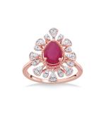 Reliance Jewels 14 KT Diamond Ring 3.615 g