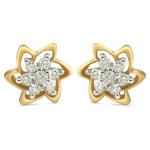 Reliance Jewels 18 kt Rose Gold Diamond Earring