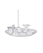 Reliance Jewels 925 Silver Pooja Thali Set