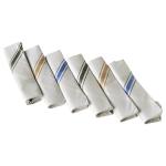 Uomos White Cotton Mens Handkerchief 6 pcs (FS)