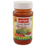 Priya Sweet Mango Sliced Chutney Without Garlic 340 g