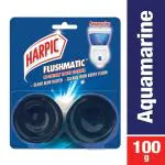Harpic Flushmatic Aquamarine In-Cistern Toilet Cleaner 50 g (Pack of 2)