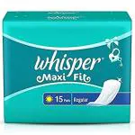 Whisper Maxi Sanitary Napkin with Wings (Regular) 15 pads