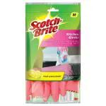 Scotch-Brite Fresh Lemon Scent Kitchen Gloves (M) 2 pcs
