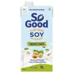So Good Unsweetened Plant Based Soy Beverage 1 L (Tetra Pak)