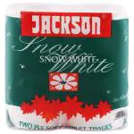 Jackson 2 Ply Snow White Soft Toilet Tissue Roll (4 Rolls)