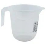 Princeware Transparent Plastic Bath Mug 1 L