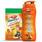 Dabur Gluco Plus-C Orange Flavour Energy Drink Powder 450 g