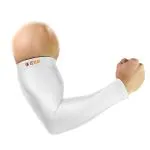 Le Gear White Arm Sleeves Free Size