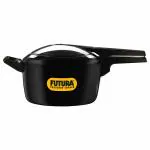 Hawkins Futura Black Hard Anodized Pressure Cooker 5 L with Inner Lid