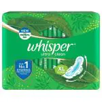 Whisper Ultra Clean Sanitary Napkin with Wings (XL) 8 pads