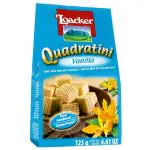 Loacker Quadratini Vanilla Bite Size Wafer Cookies 125 g