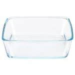 Borosil Square Cake Dish With Plastic Lid 800 ml