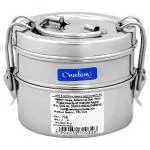 Neelam Clip Lock Stainless Steel 2 Container Tiffin 7 inch