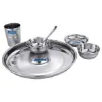 Neelam Diamond Steel Bhojan Set (6 pcs)