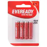 Eveready Red 1012 AAA Batteries (Pack of 4)