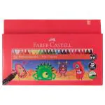 Faber Castell Multicolor Wax Crayons 75 mm 24 pcs (Design/colour may vary)