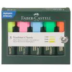 Faber Castell Assorted Textliner Classic Pen Colour 5N - Design / Colour may vary