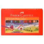 Faber Castell Assorted Erasable Triangular Plastic Crayons 70 mm 3+ Years - Design/colour may vary