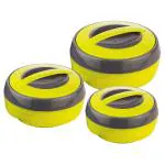 Asian Cosmos Plus Assorted Plastic Casserole 600+1000+1500 ml (Set of 3)