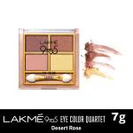 Lakme 9 to 5 Eye Color Quartet Eye Shadow, Desert Rose 7 g