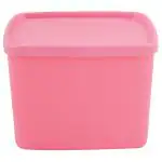 Signoraware Freezer Fresh Pink Square Plastic Container 850 ml