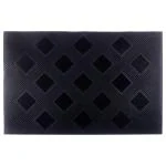 Status Pin Black Rubber Door Mat 58x38 cm