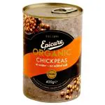Epicure Organic Chick Peas 400 g