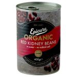 Epicure Organic Red Kidney Beans 400 g