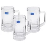 Ocean Munich Round Glass Beer Mug 355 ml (Set of 3)