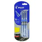 Luxor Pilot Hi-Tecpoint V5 Blue Ball Pen (Pack of 3)