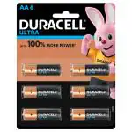Duracell Ultra AA Alkaline Batteries (Pack of 6)