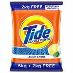 Tide Plus Lemon & Mint Detergent Powder 6 kg (Get 2 kg Free)