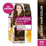 L'Oreal Paris Casting Creme Gloss Ammonia Free Conditioning Colour, Praline Brown (530) (87.5 g + 72 ml)