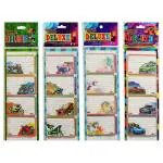 Sticker Bazaar Deluxe Multicolor Paper Book Labels 16 pcs