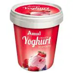 Amul Strawberry Frozen Yogurt 125 ml (Container)