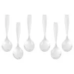 Ramson Silver Stainless Steel Pearl Tea Spoon 6 pcs