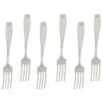 Ramson Silver Stainless Steel Pearl Dessert Fork 6 pcs
