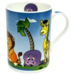 Bharat Animated Assorted Colour Ceramic Milk Mug 330 ml