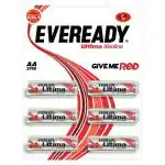 Eveready Ultima Alkaline AA Batteries (Pack of 6)
