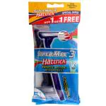 Super-Max 3 Hattrick Manual Shaving Razor 5 pcs (Buy 1 Get 1 Free)