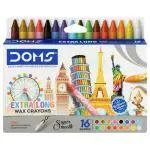 Doms Extra Long Wax Crayons (16 + 1 Shades) (Design/colour may vary)