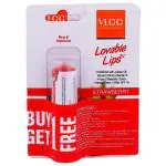 VLCC Loveble Lips Lip Balm, Strawberry 4.5 g (Buy 1 Get 1 Free)