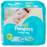 Pampers New Born Baby Dry Diapers (S) 22 count (Up to 8 kg)