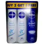 Nivea Deodorant for Women 150 ml (Buy 2 Get 1 Free)