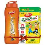 Dabur Glucoplus C Lemon Beverage Mix 450 g (Free Sipper)