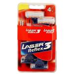 Laser 3 Reflex Triple Blade Razor 4 pcs