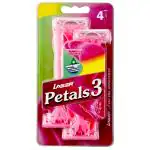 Lazer Petal 3 Women Manual Shaving Razor 3 Blades 4 pcs